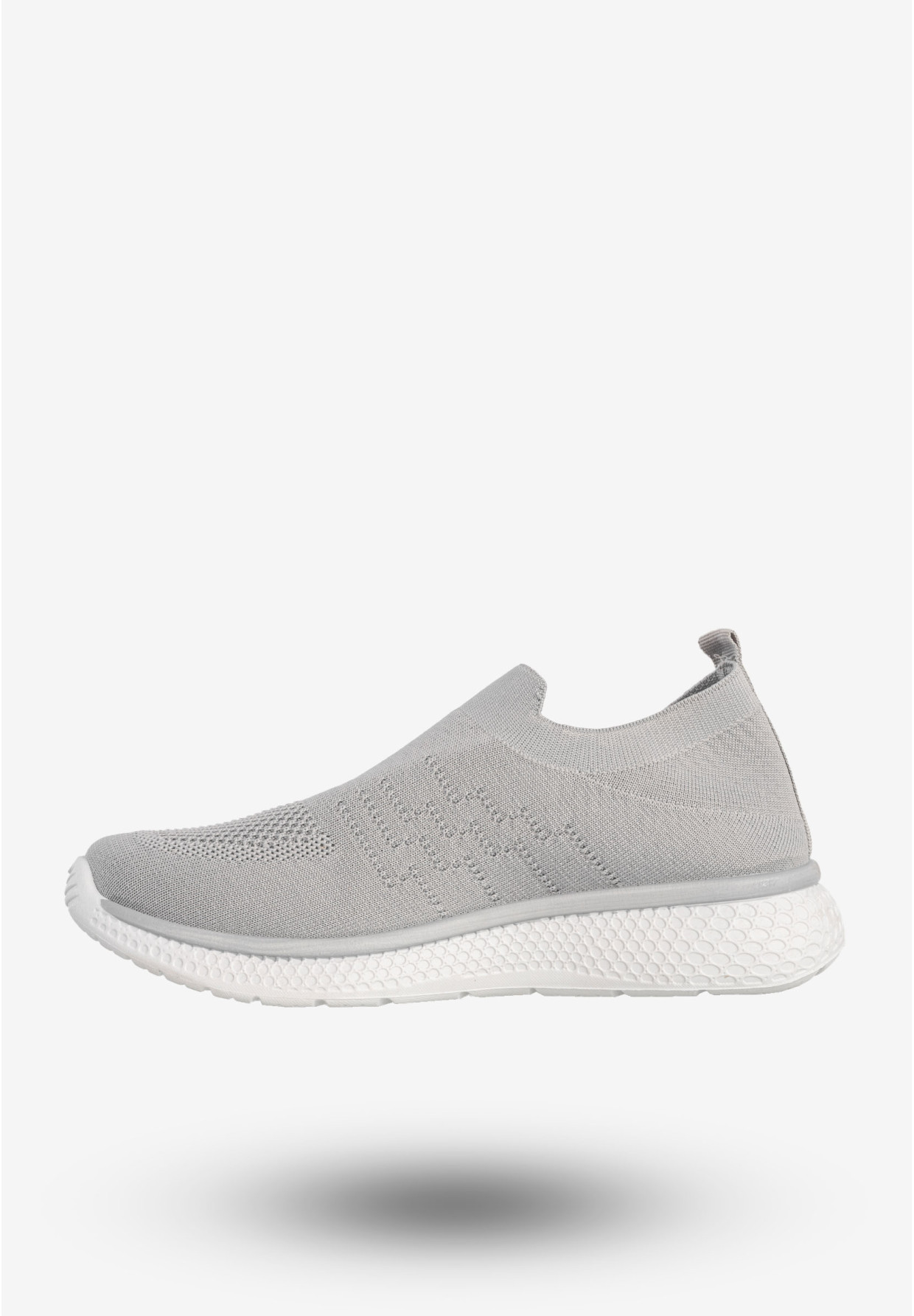 Sneakersy Damskie Wsuwane Buty Sportowe Lekkie Szare Cathay Moda 7141-3