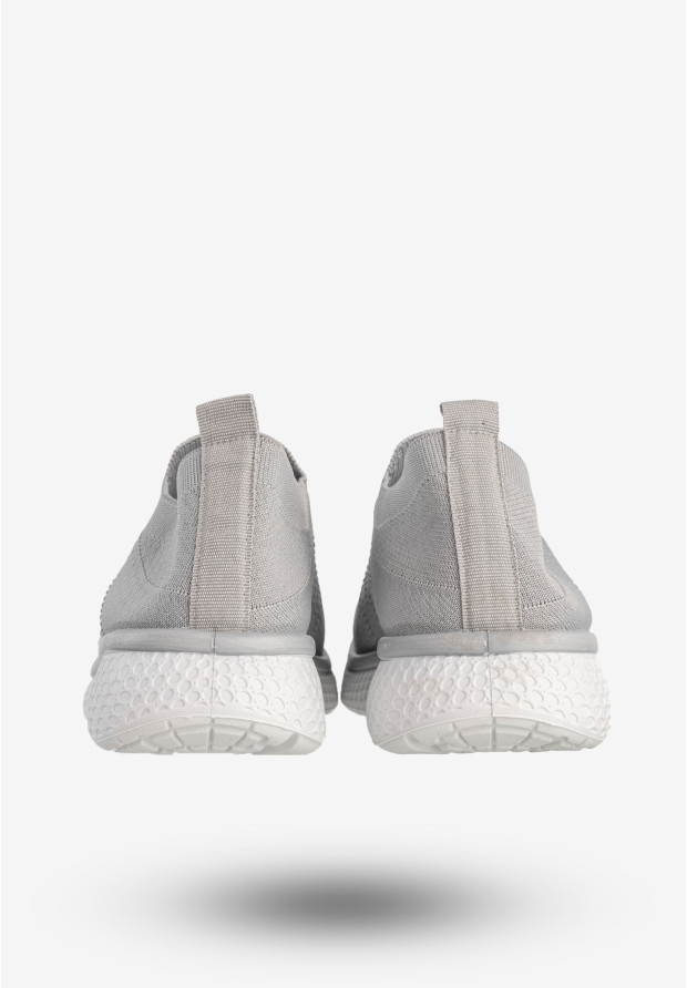 Sneakersy Damskie Wsuwane Buty Sportowe Lekkie Szare Cathay Moda 7141-3
