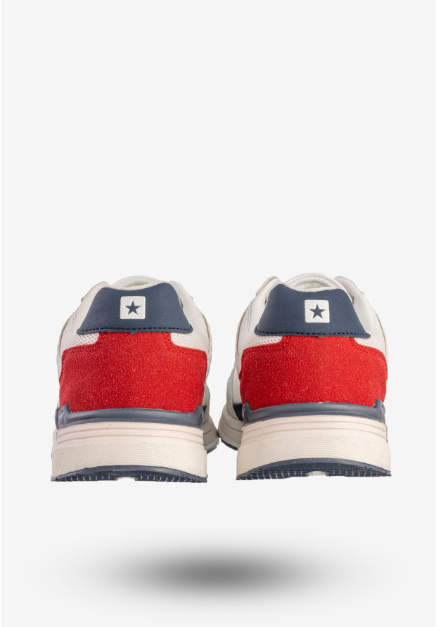 Sneakersy Męskie BIG STAR Buty Sportowe Półbuty Białe LL174255 101