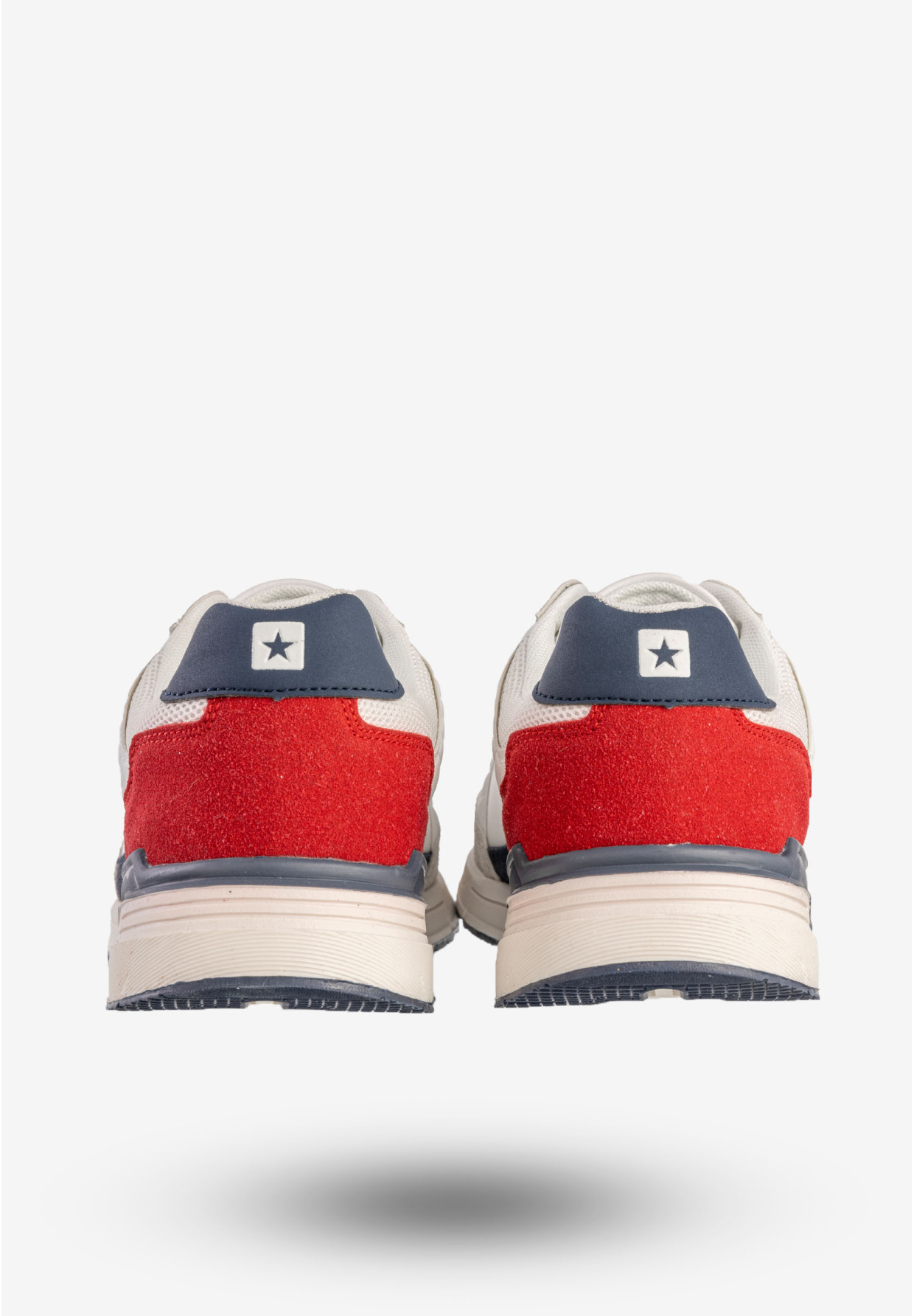Sneakersy Męskie BIG STAR Buty Sportowe Półbuty Białe LL174255 101