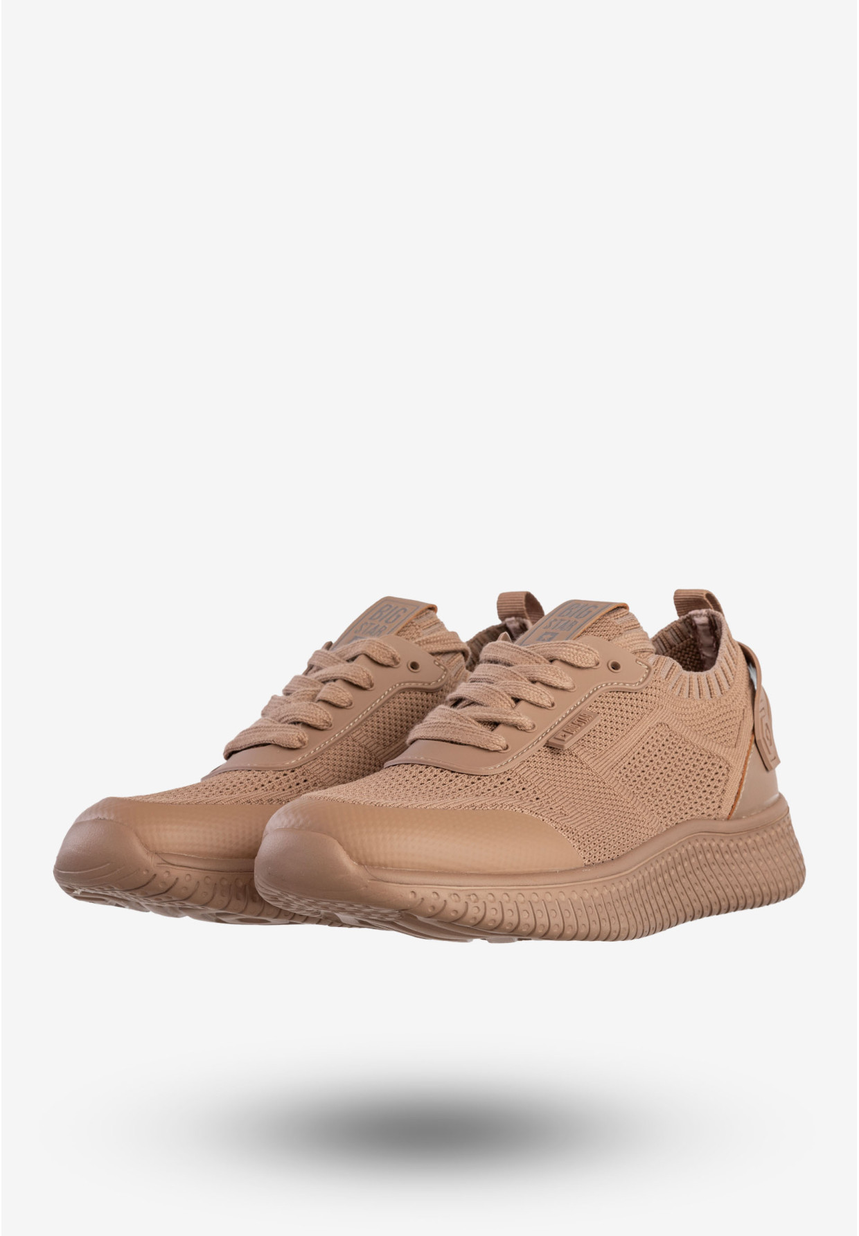 Sneakersy Damskie BIG STAR Buty Sportowe Wsuwane Nude LL274416