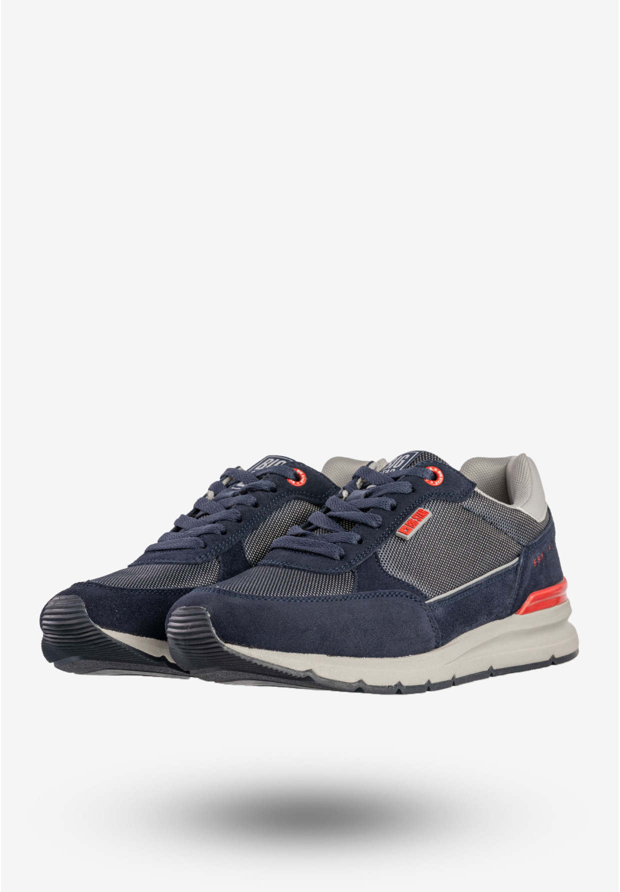 Sneakersy Męskie BIG STAR Buty Sportowe Półbuty Granatowe LL174122
