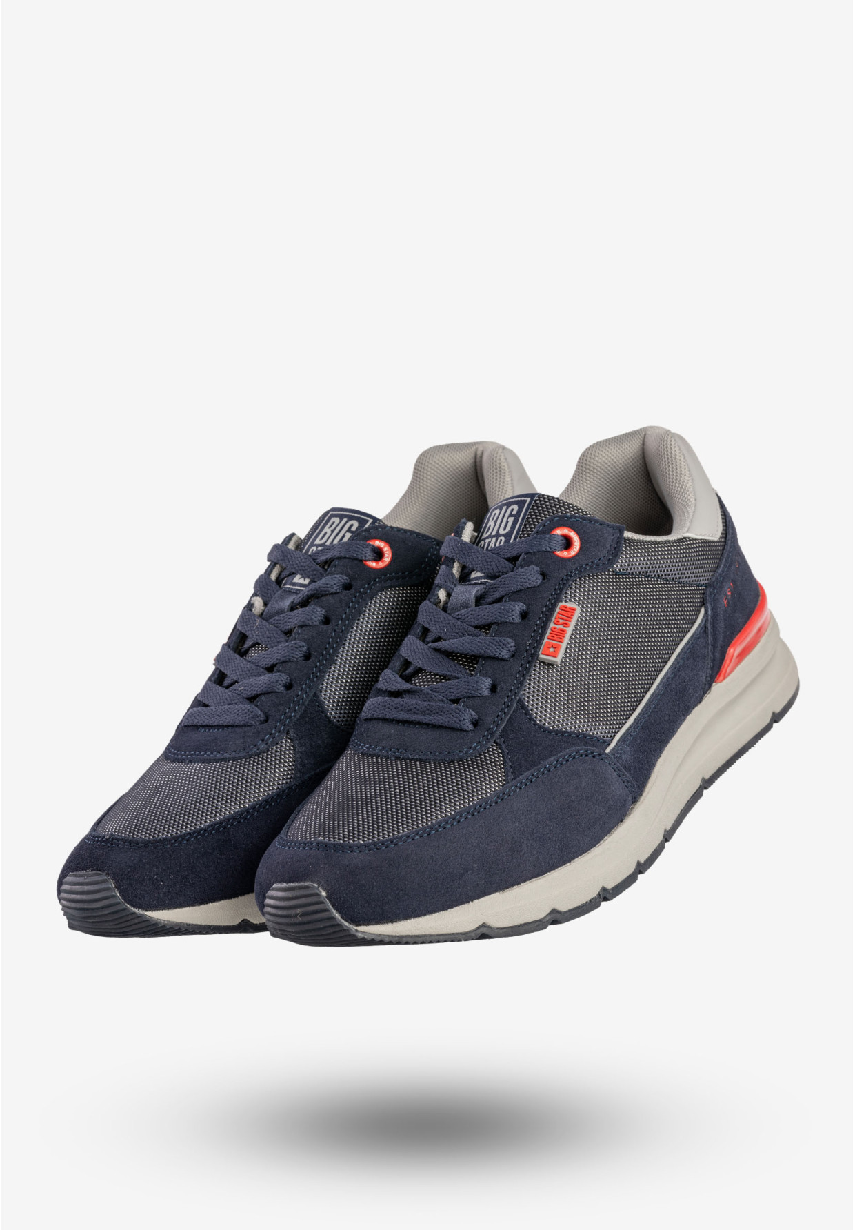 Sneakersy Męskie BIG STAR Buty Sportowe Półbuty Granatowe LL174122