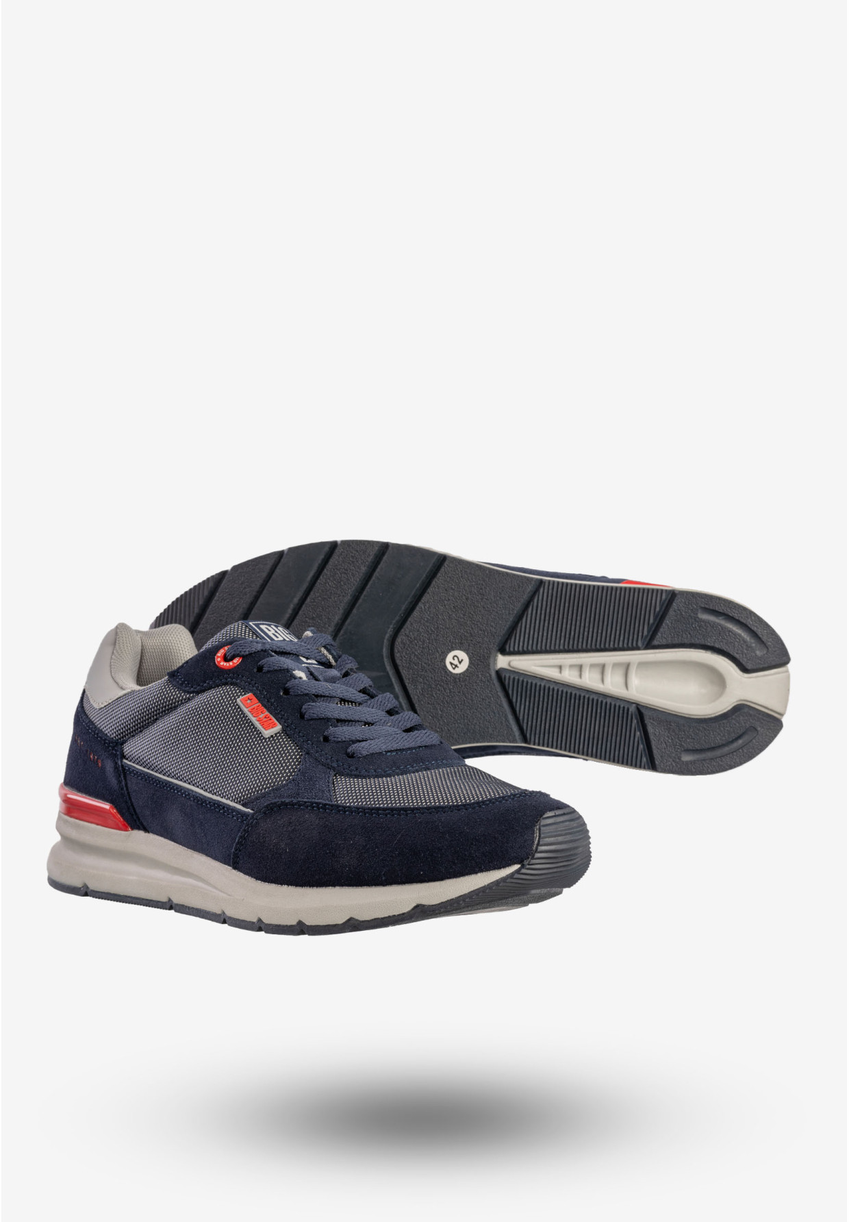 Sneakersy Męskie BIG STAR Buty Sportowe Półbuty Granatowe LL174122