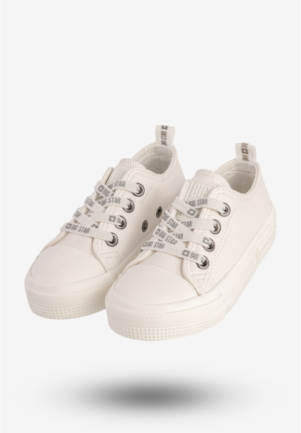 Trampki Dziecięce BIG STAR Buty Wsuwane Białe KK374060