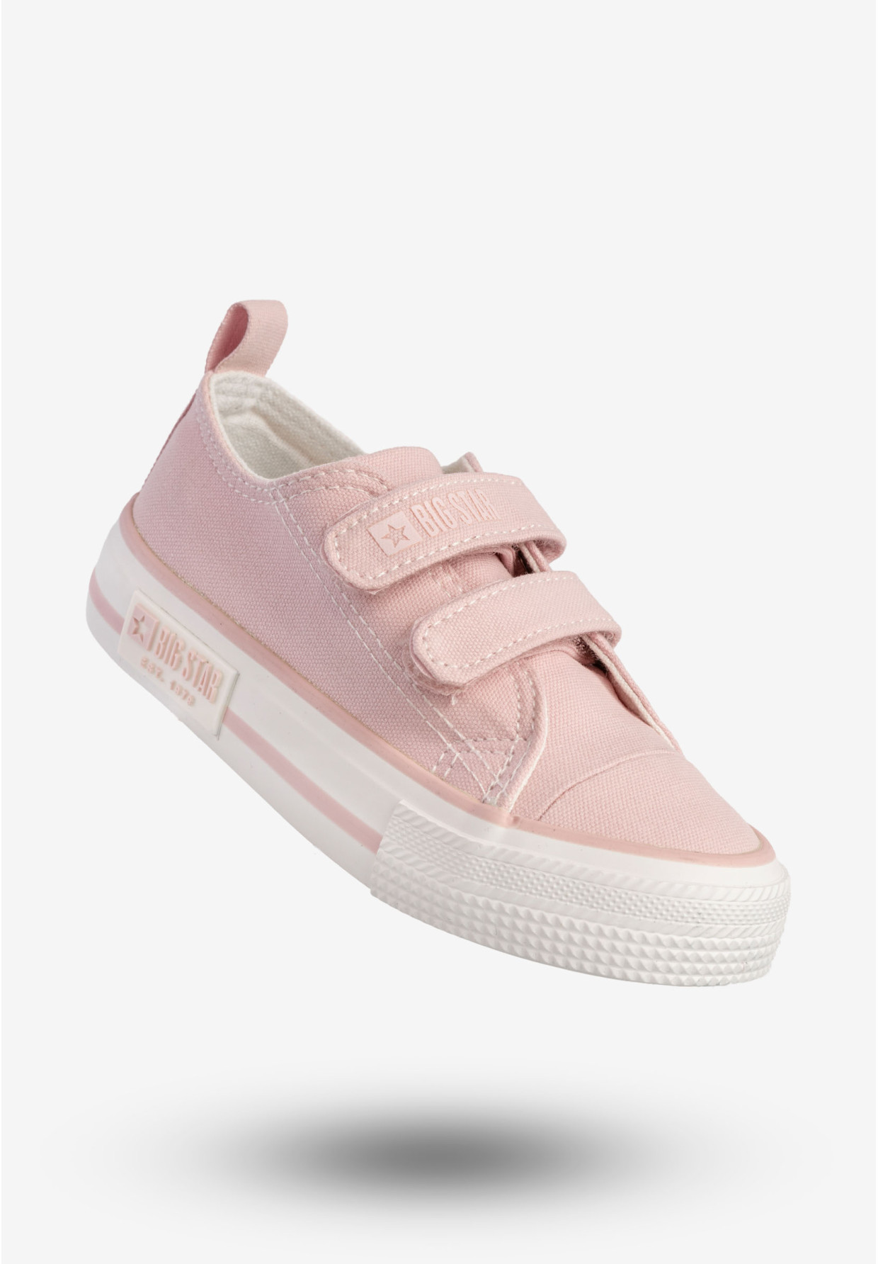 Trampki Dziecięce  BIG STAR Buty Na Rzepy Różowe LL374017