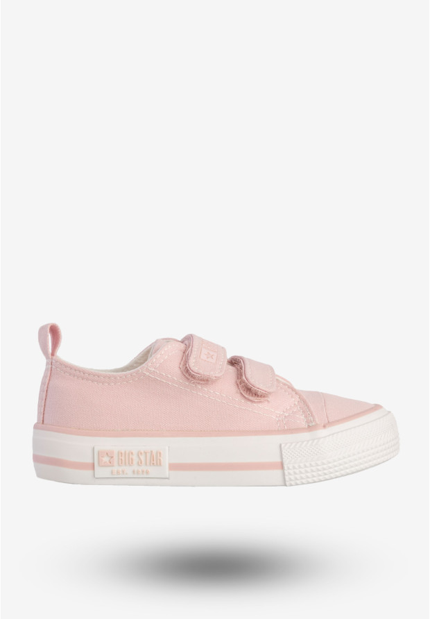 Trampki Dziecięce  BIG STAR Buty Na Rzepy Różowe LL374017