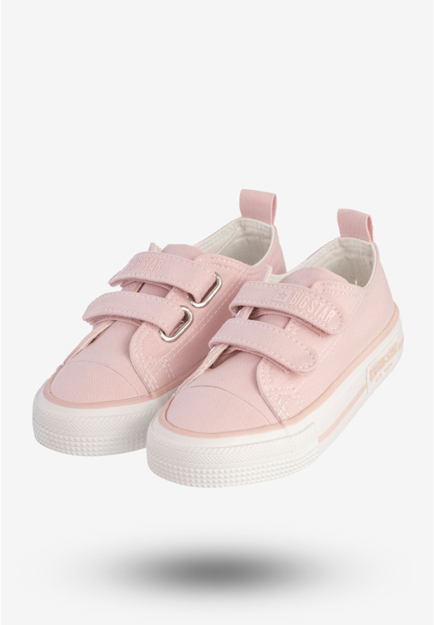 Trampki Dziecięce  BIG STAR Buty Na Rzepy Różowe LL374017
