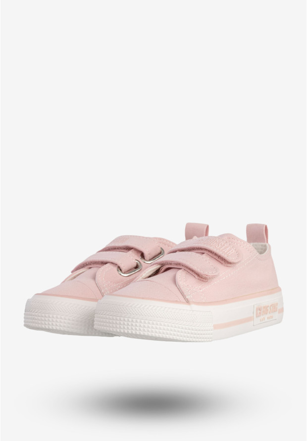 Trampki Dziecięce  BIG STAR Buty Na Rzepy Różowe LL374017