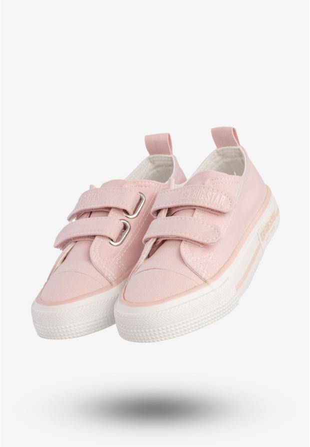 Trampki Dziecięce  BIG STAR Buty Na Rzepy Różowe LL374017