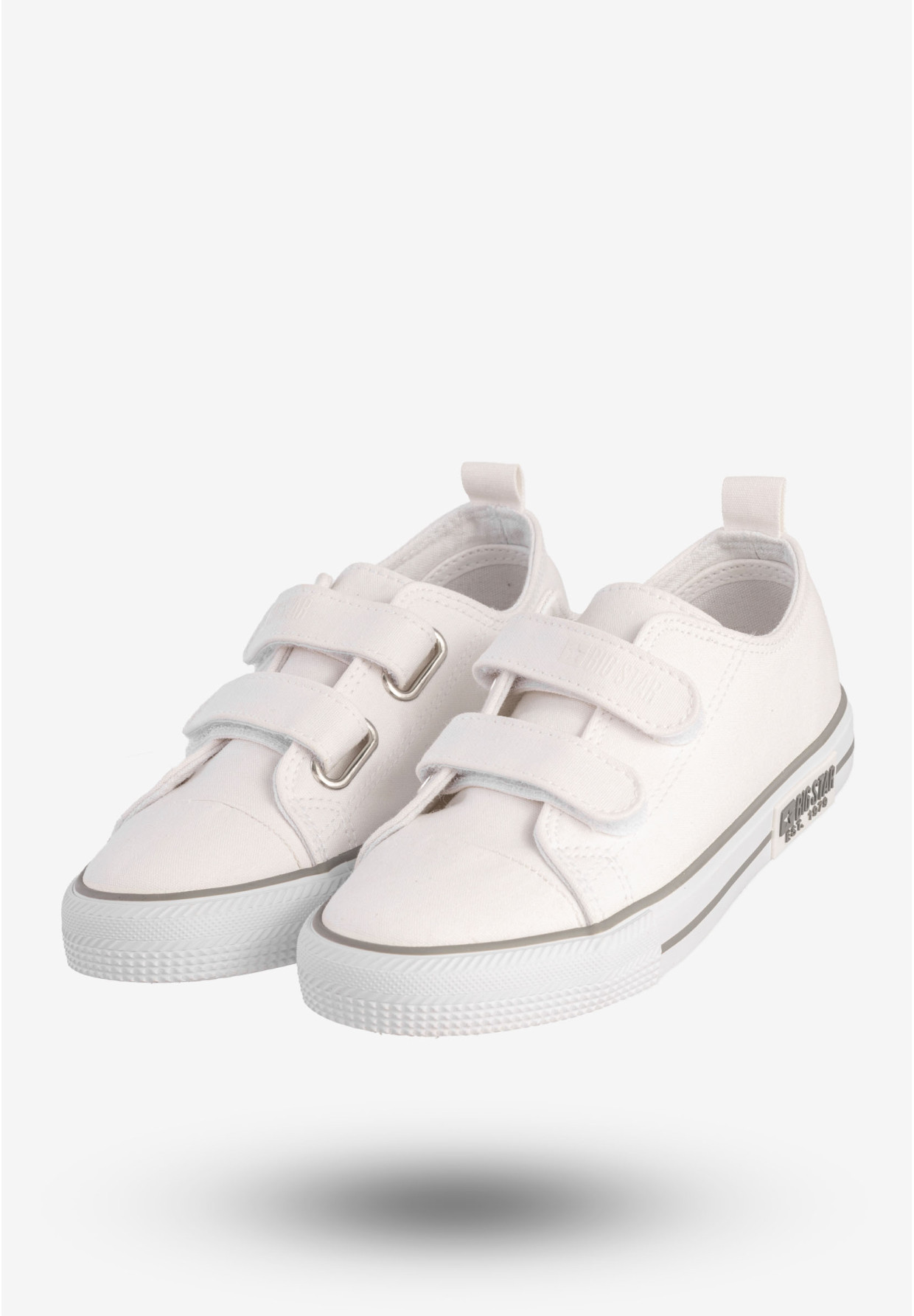 Trampki Dziecięce BIG STAR Buty Na Rzepy Białe LL374012