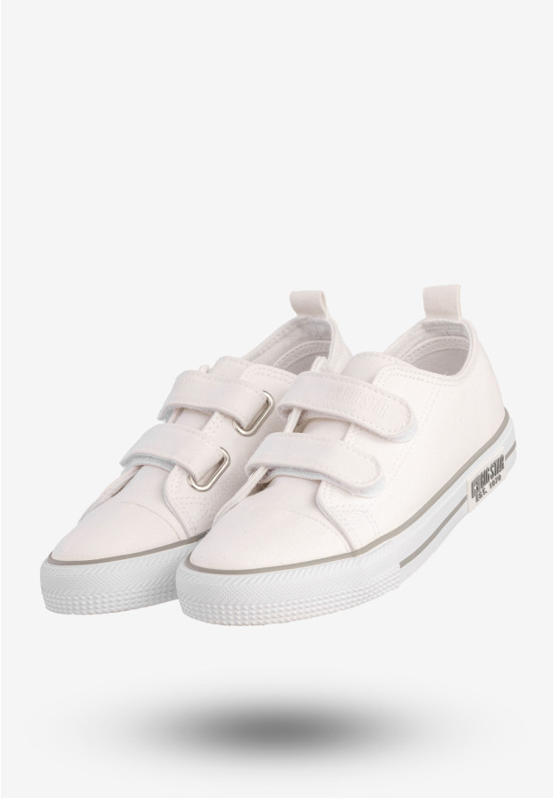Trampki Dziecięce BIG STAR Buty Na Rzepy Białe LL374012