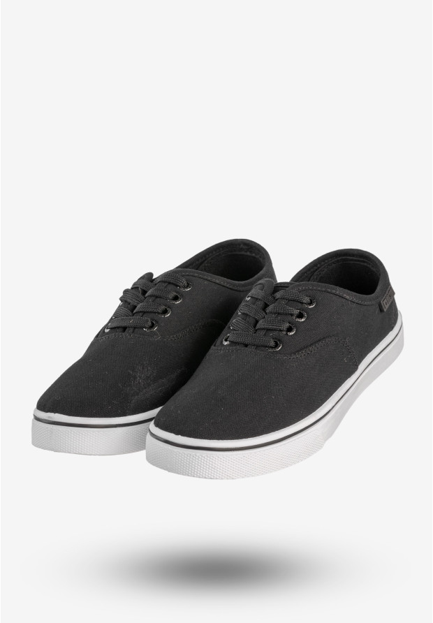 Tenisówki Damskie BIG STAR Buty Materiałowe Czarne NN274417