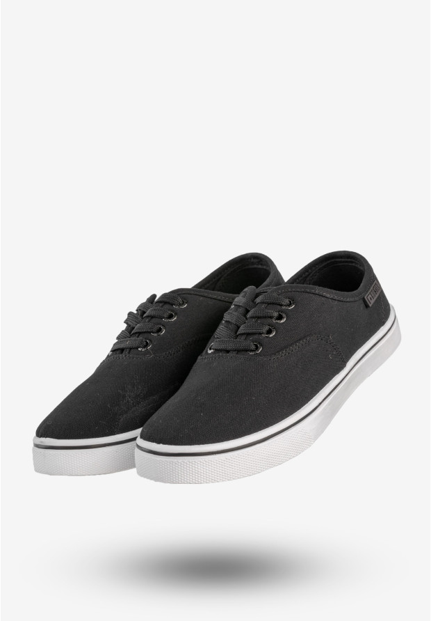 Tenisówki Damskie BIG STAR Buty Materiałowe Czarne NN274417
