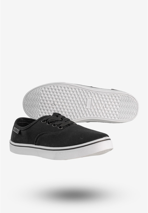 Tenisówki Damskie BIG STAR Buty Materiałowe Czarne NN274417
