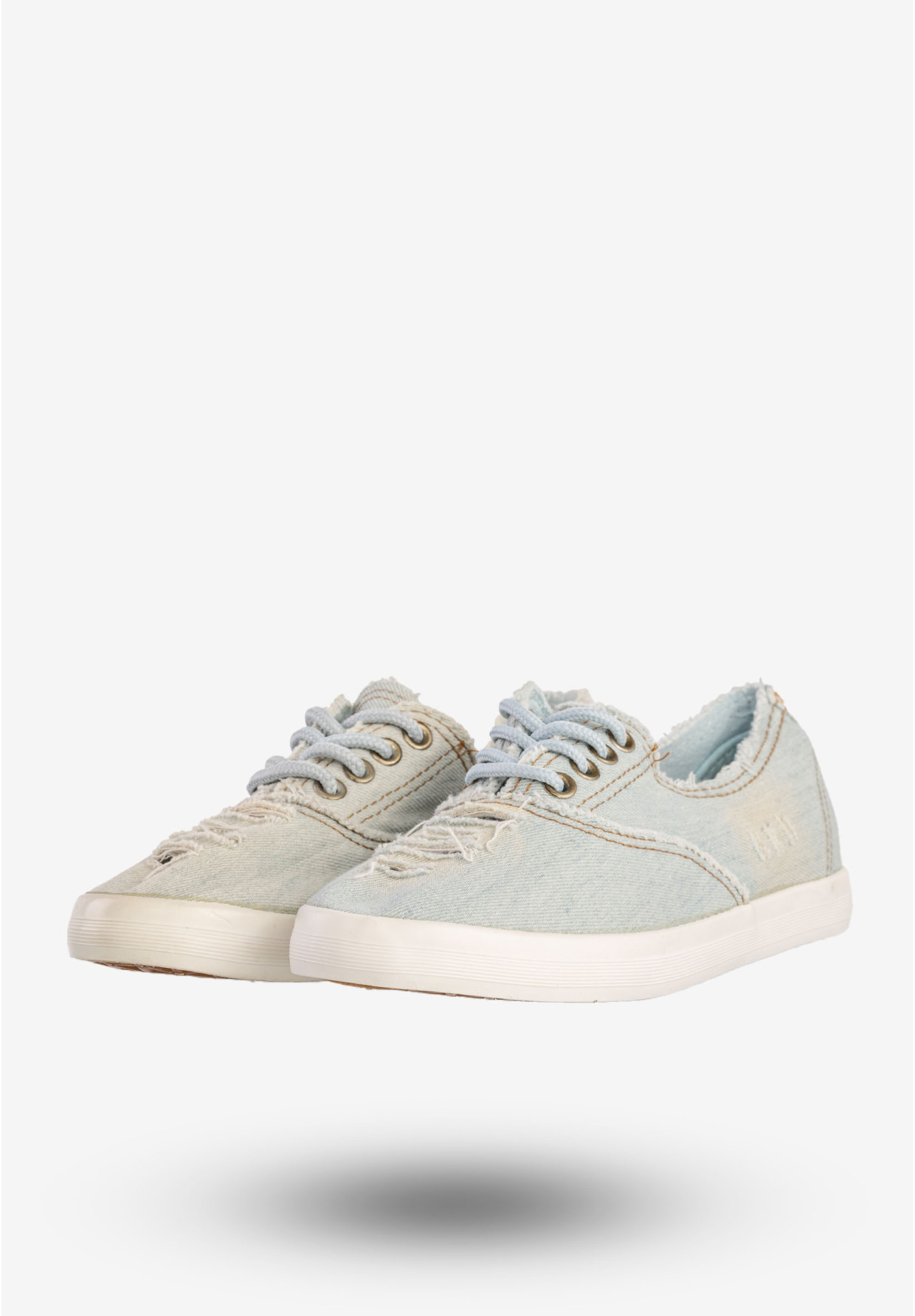 Tenisówki Damskie Buty Jeansowe Trampki Lekkie Niebieskie Seastar XIN11P
