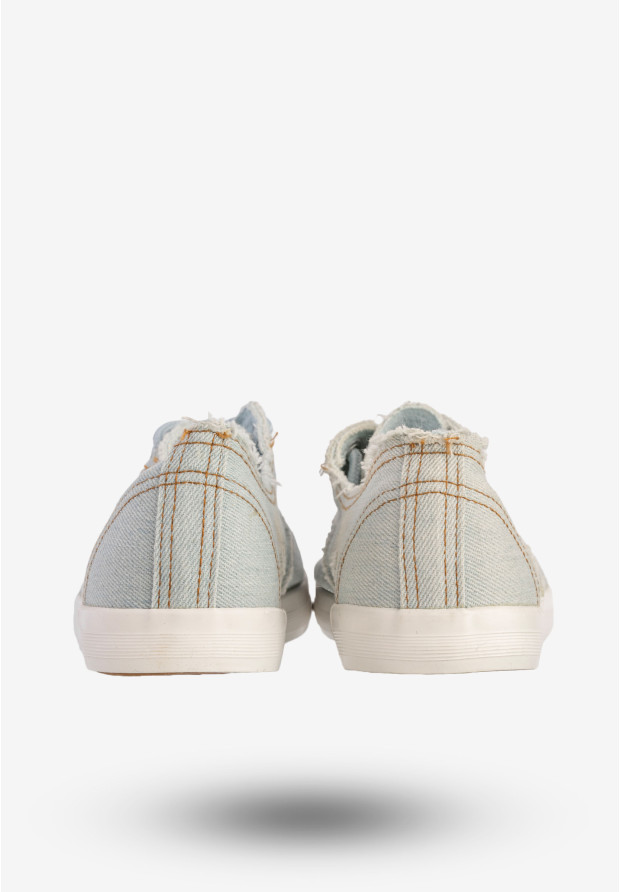 Tenisówki Damskie Buty Jeansowe Trampki Lekkie Niebieskie Seastar XIN11P