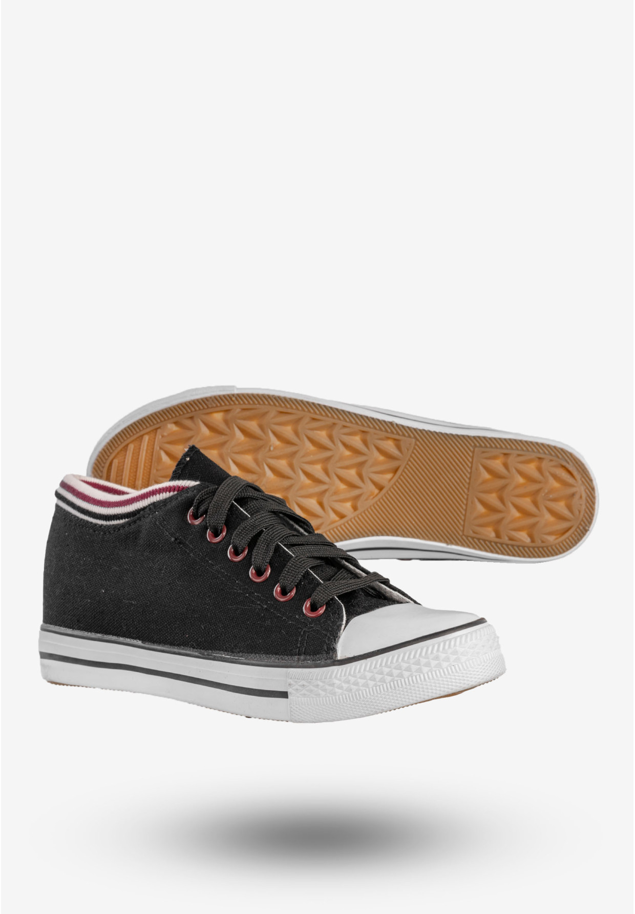 Trampki Damskie Buty Na Ukrytej Koturnie Czarne Badoxx LXC-7128