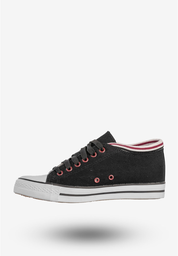 Trampki Damskie Buty Na Ukrytej Koturnie Czarne Badoxx LXC-7128