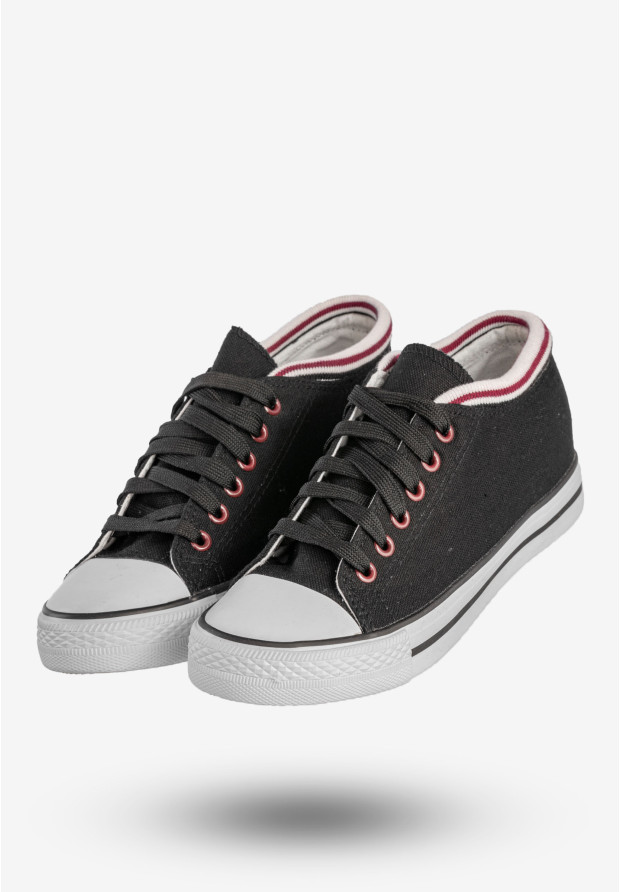 Trampki Damskie Buty Na Ukrytej Koturnie Czarne Badoxx LXC-7128