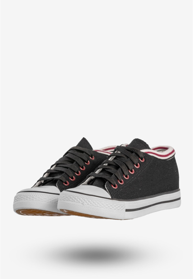 Trampki Damskie Buty Na Ukrytej Koturnie Czarne Badoxx LXC-7128