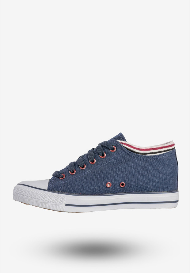 Trampki Damskie Buty Na Ukrytej Koturnie Granatowe Badoxx LXC-7128