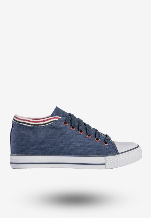 Trampki Damskie Buty Na Ukrytej Koturnie Granatowe Badoxx LXC-7128