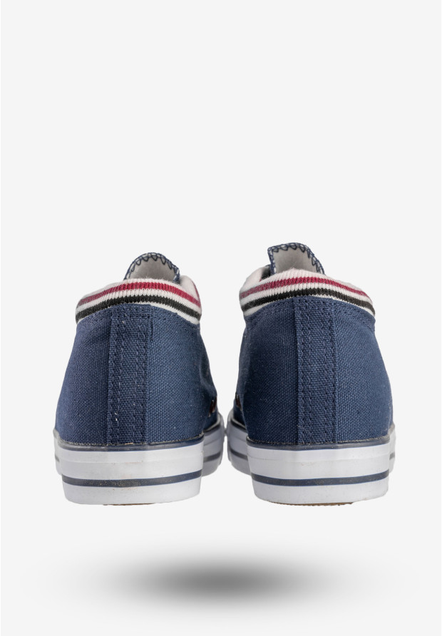 Trampki Damskie Buty Na Ukrytej Koturnie Granatowe Badoxx LXC-7128