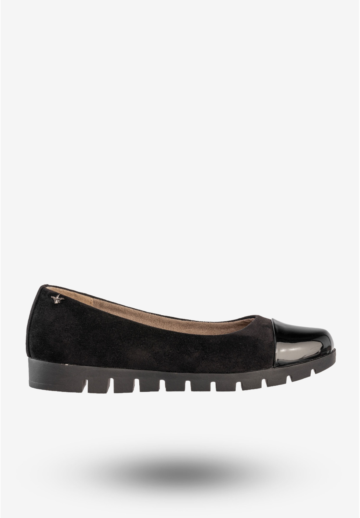 Półbuty Damskie Buty Eleganckie Wsuwane Czarne Aloeloe BB244028