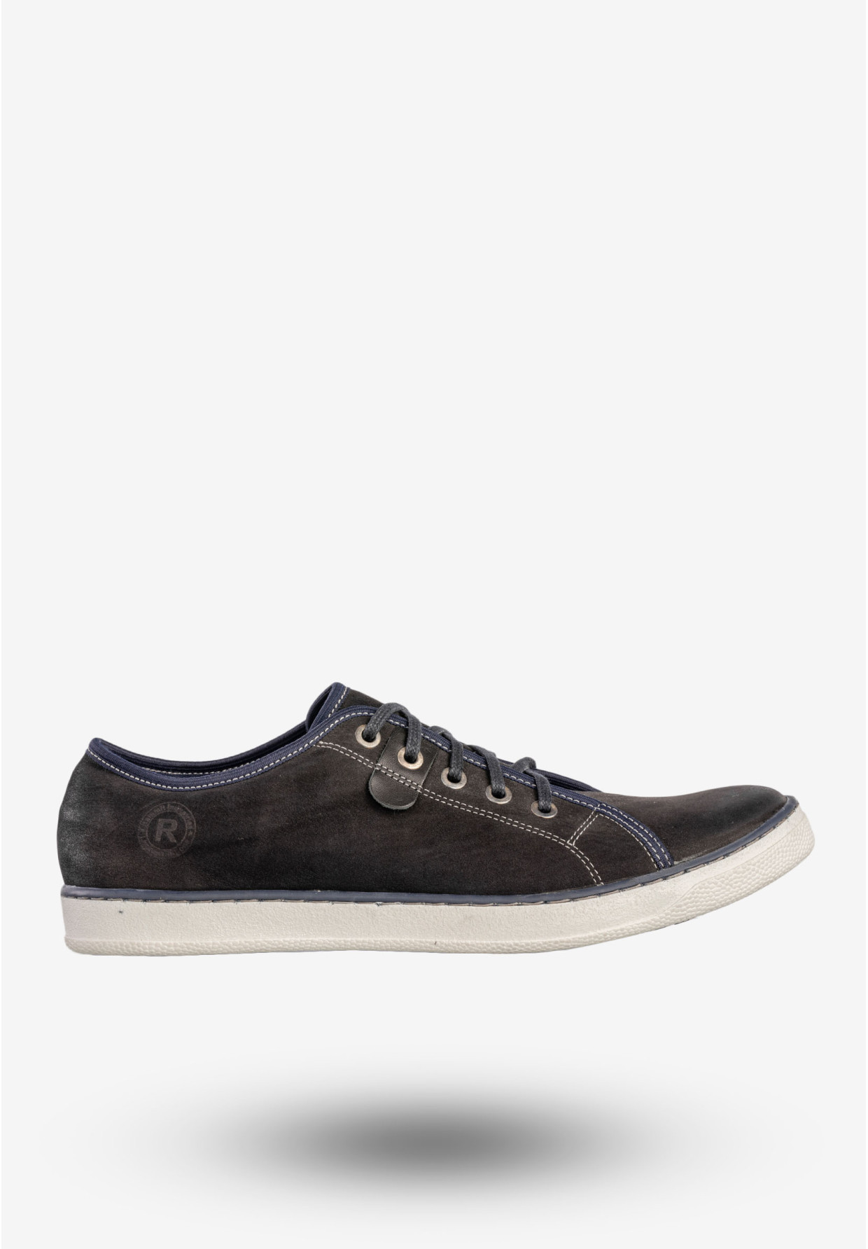 Półbuty Męskie Skórzane Buty Trampki Sneakersy Czarne Rammit 1005/12