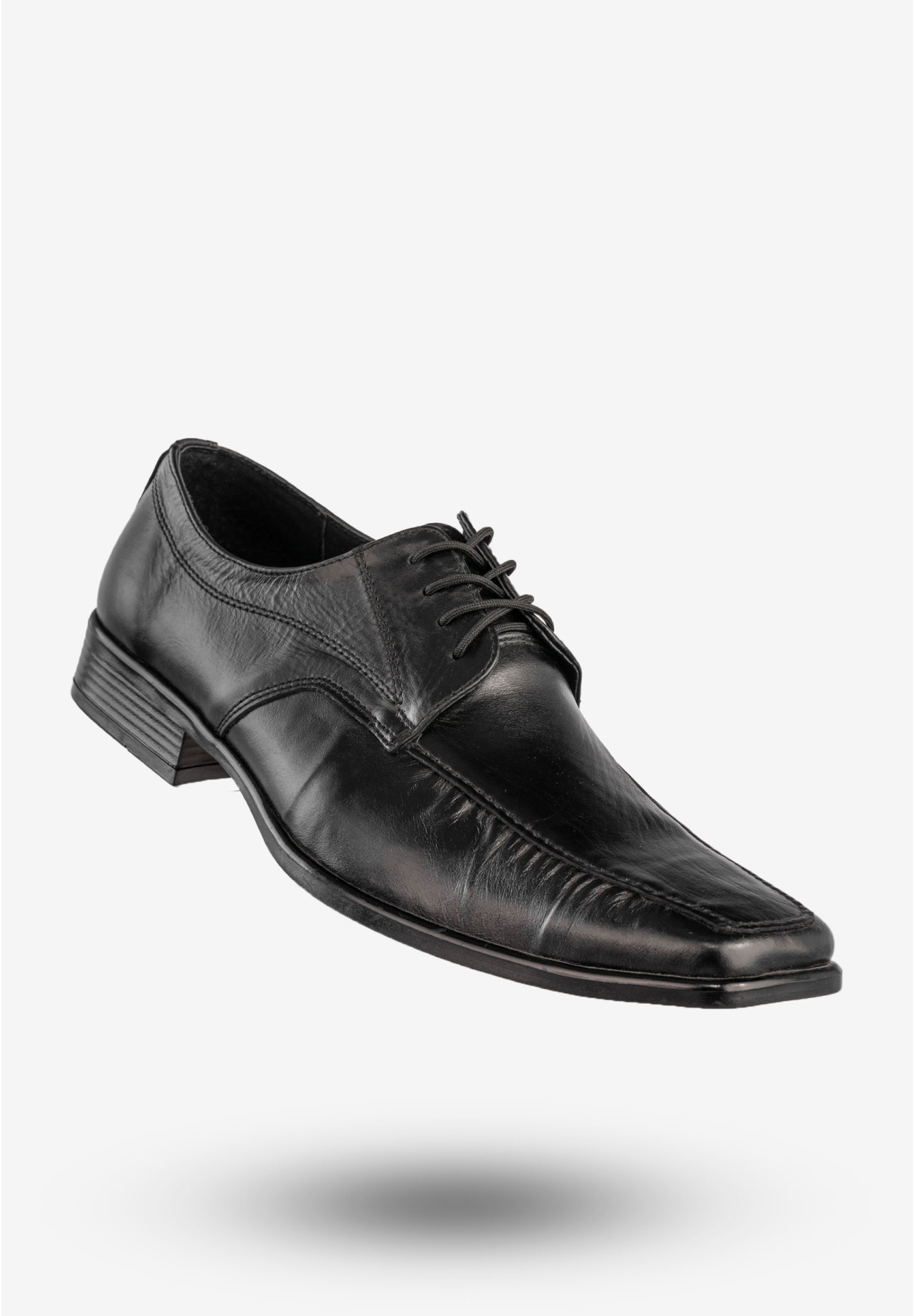 Półbuty Wizytowe Męskie Skórzane Buty Eleganckie Czarne Activ 51