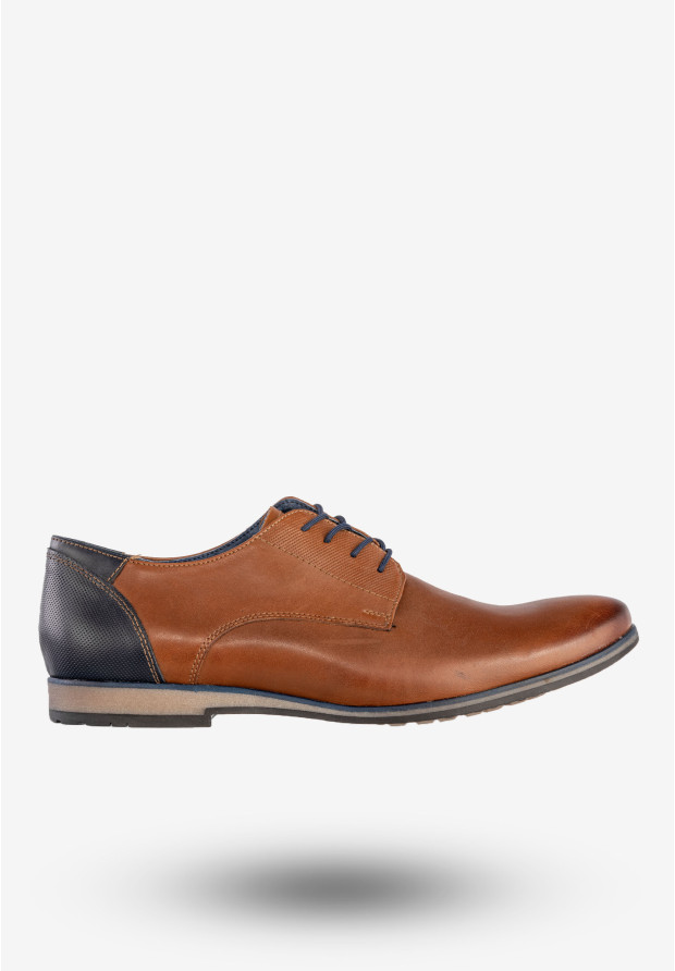 Półbuty Wizytowe Męskie Skórzane Buty Eleganckie Brązowe Rosetti 466/9,18/F3