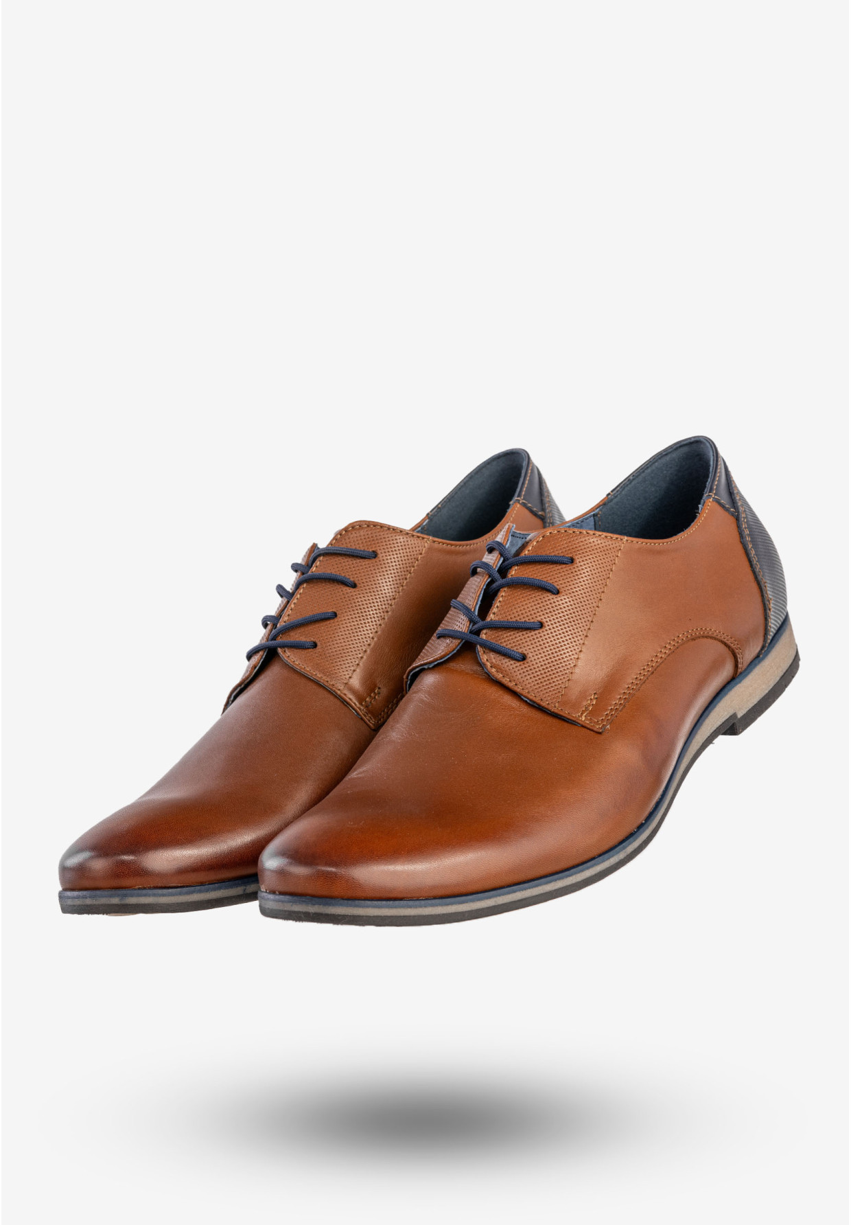 Półbuty Wizytowe Męskie Skórzane Buty Eleganckie Brązowe Rosetti 466/9,18/F3