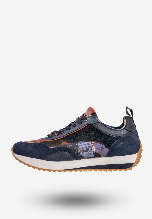 Sneakersy Damskie Ekoskóra Buty Sportowe Anekke Granatowe 378-803