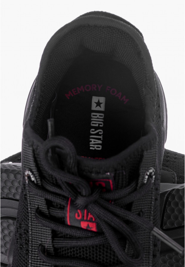 Sneakersy Damskie Big Star Czarne JJ274273