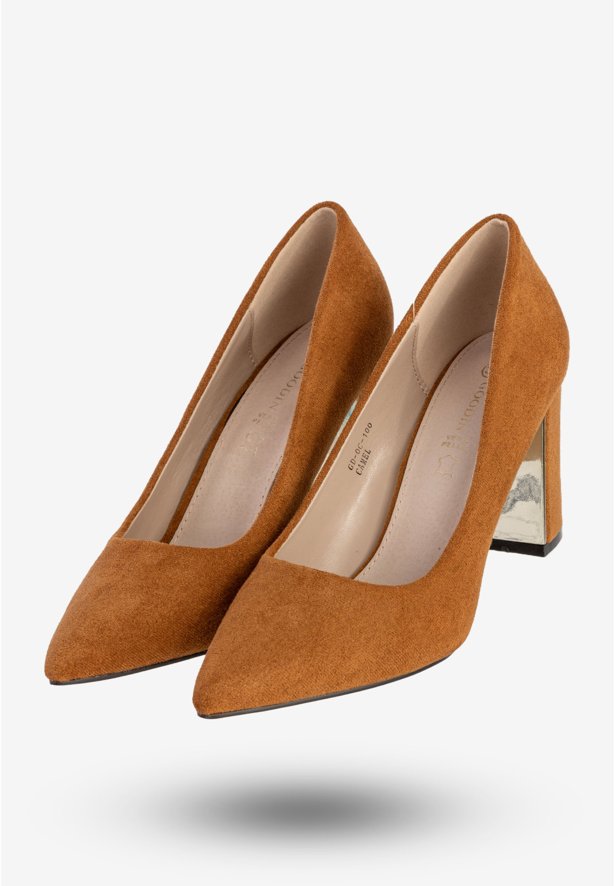 Czółenka Damskie Buty Na Słupku Eleganckie Camel Goodin GD-OG-100