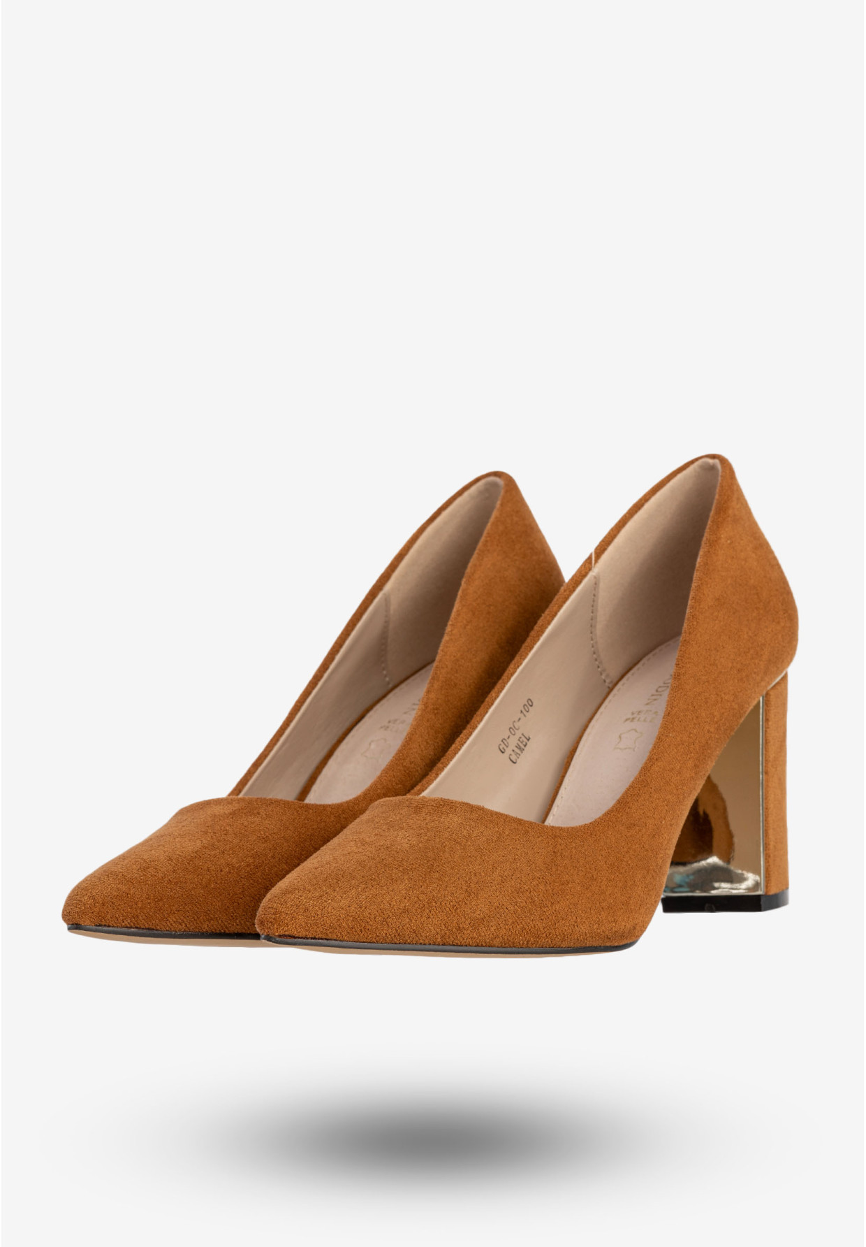 Czółenka Damskie Buty Na Słupku Eleganckie Camel Goodin GD-OG-100