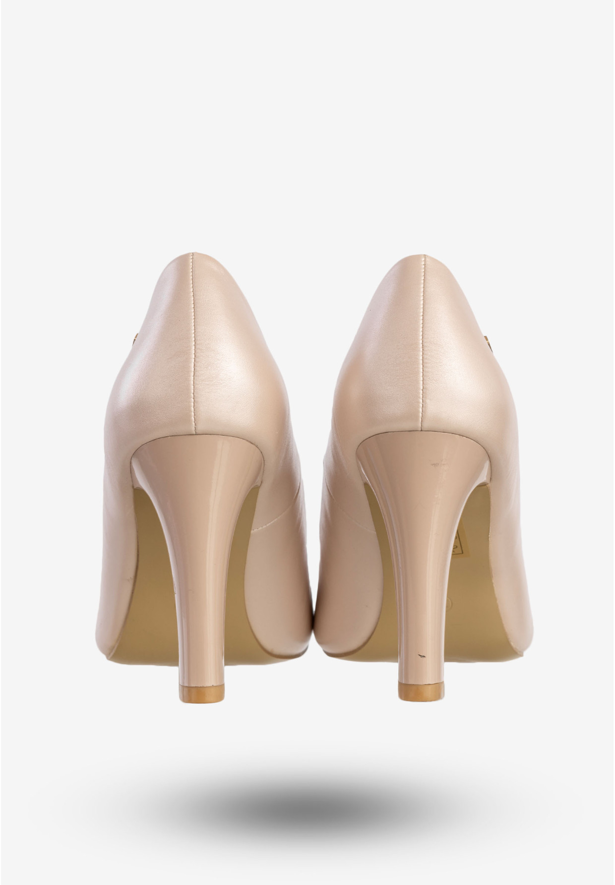 Czółenka Damskie Buty Na Obcasie Eleganckie Perłowe Beżowe Goodin GD-FL15C