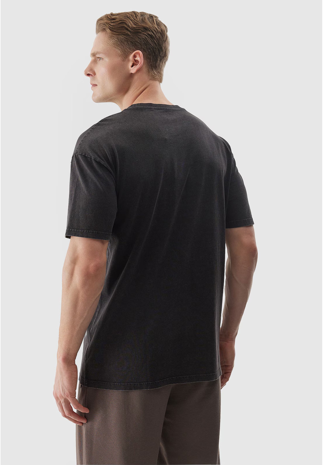 Koszulka Męska 4F T-shirt Sportowy Regular Czarny 4FWSS24TTSHM1316