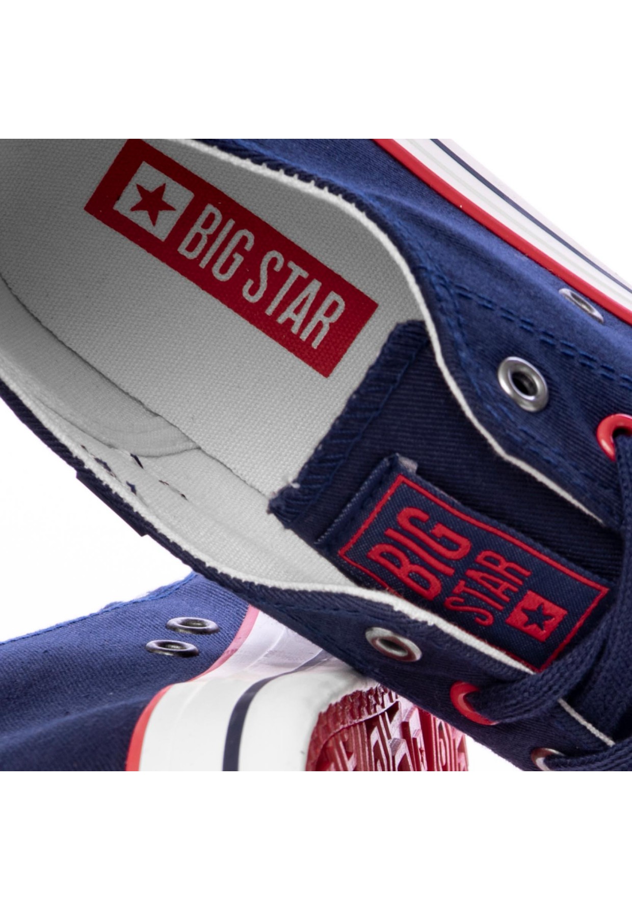 Trampki Męskie Big Star Granatowe JJ174060