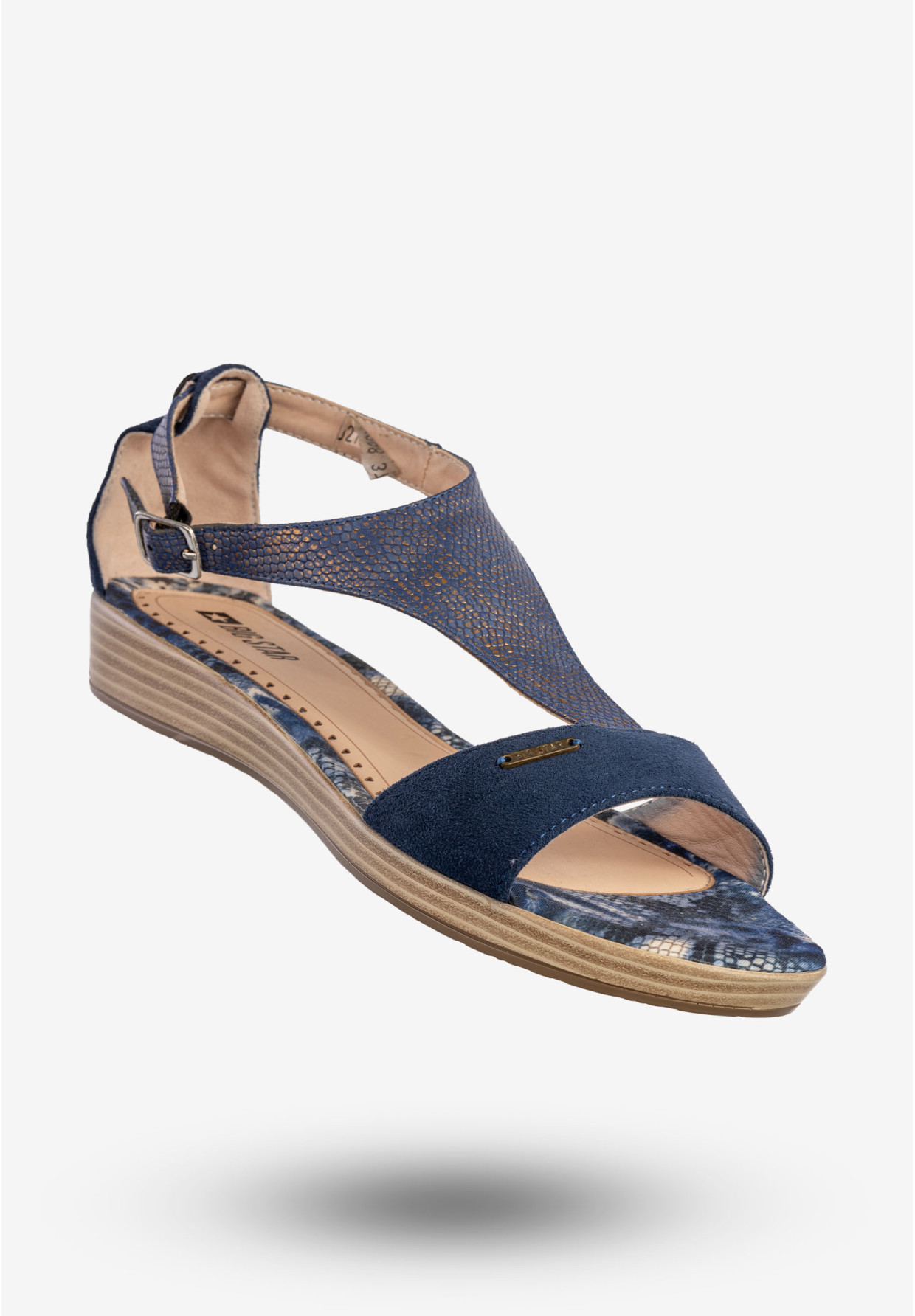 Sandały Damskie BIG STAR Ekoskóra Buty Letnie Granatowe U274298
