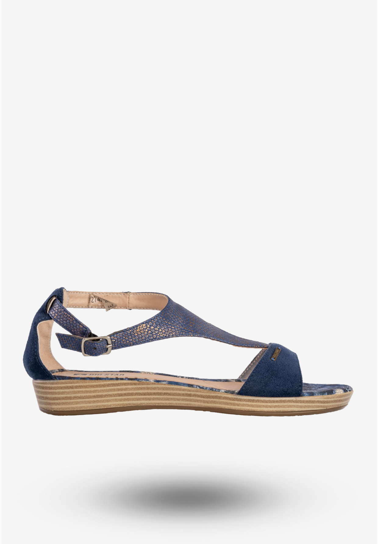 Sandały Damskie BIG STAR Ekoskóra Buty Letnie Granatowe U274298