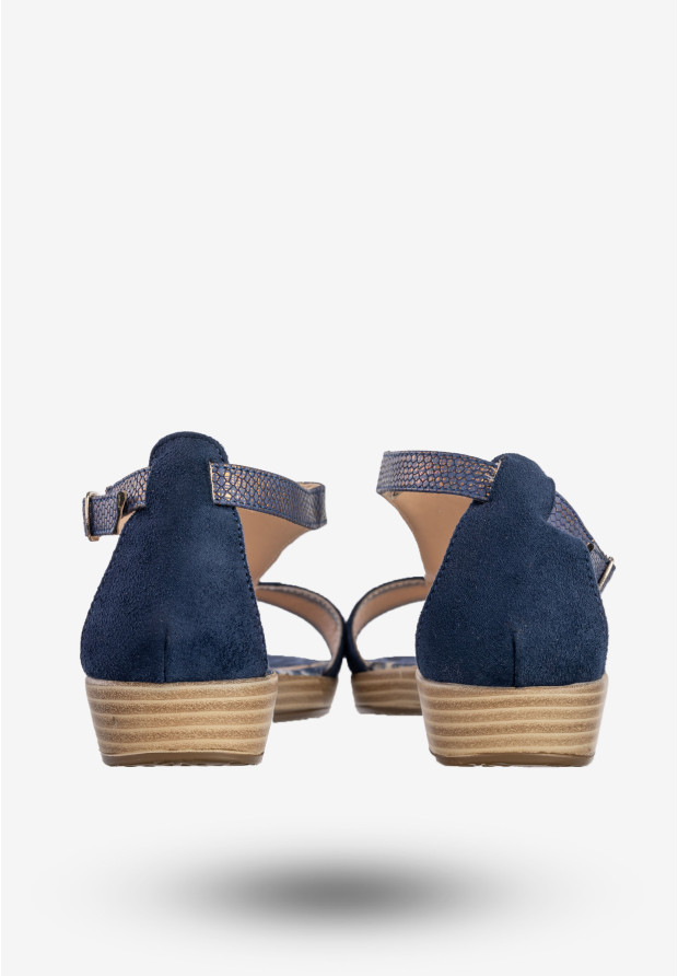 Sandały Damskie BIG STAR Ekoskóra Buty Letnie Granatowe U274298