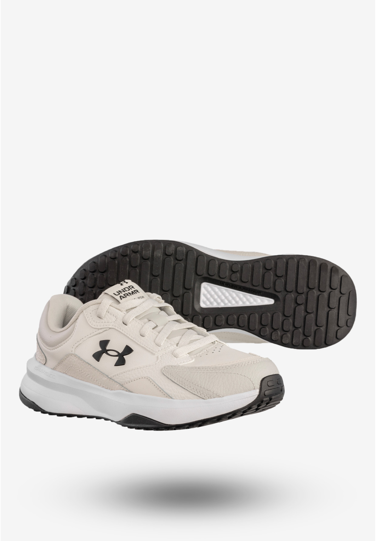 Sneakersy Męskie Under Armour Buty Sportowe Beżowe UA Edge LTHR