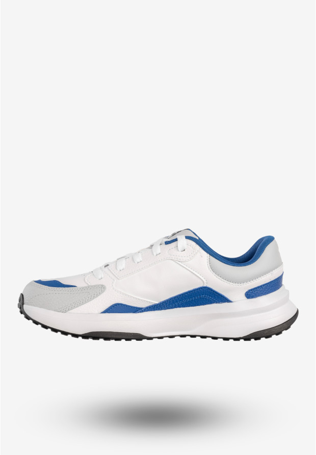 Sneakersy Męskie Under Armour Buty Sportowe Biało-Niebieskie UA Edge LTHR
