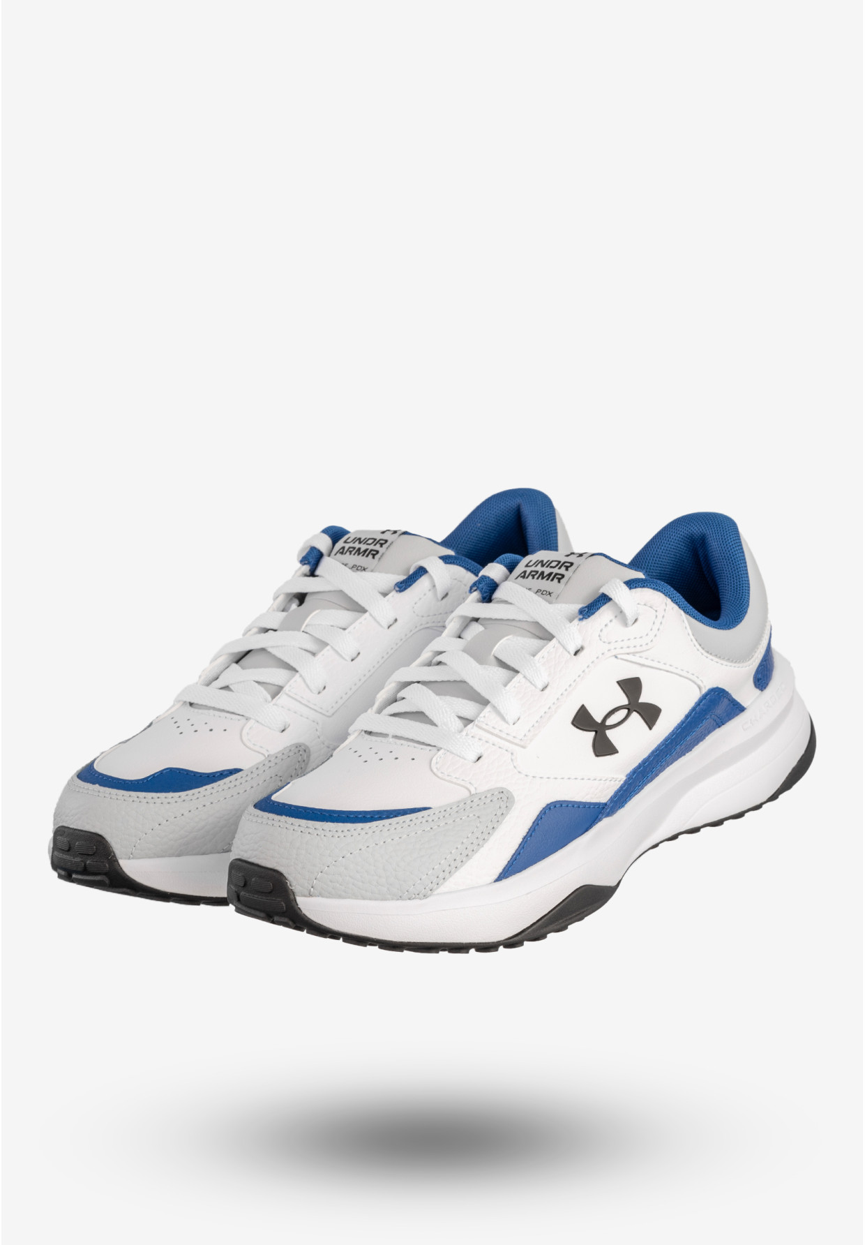 Sneakersy Męskie Under Armour Buty Sportowe Biało-Niebieskie UA Edge LTHR