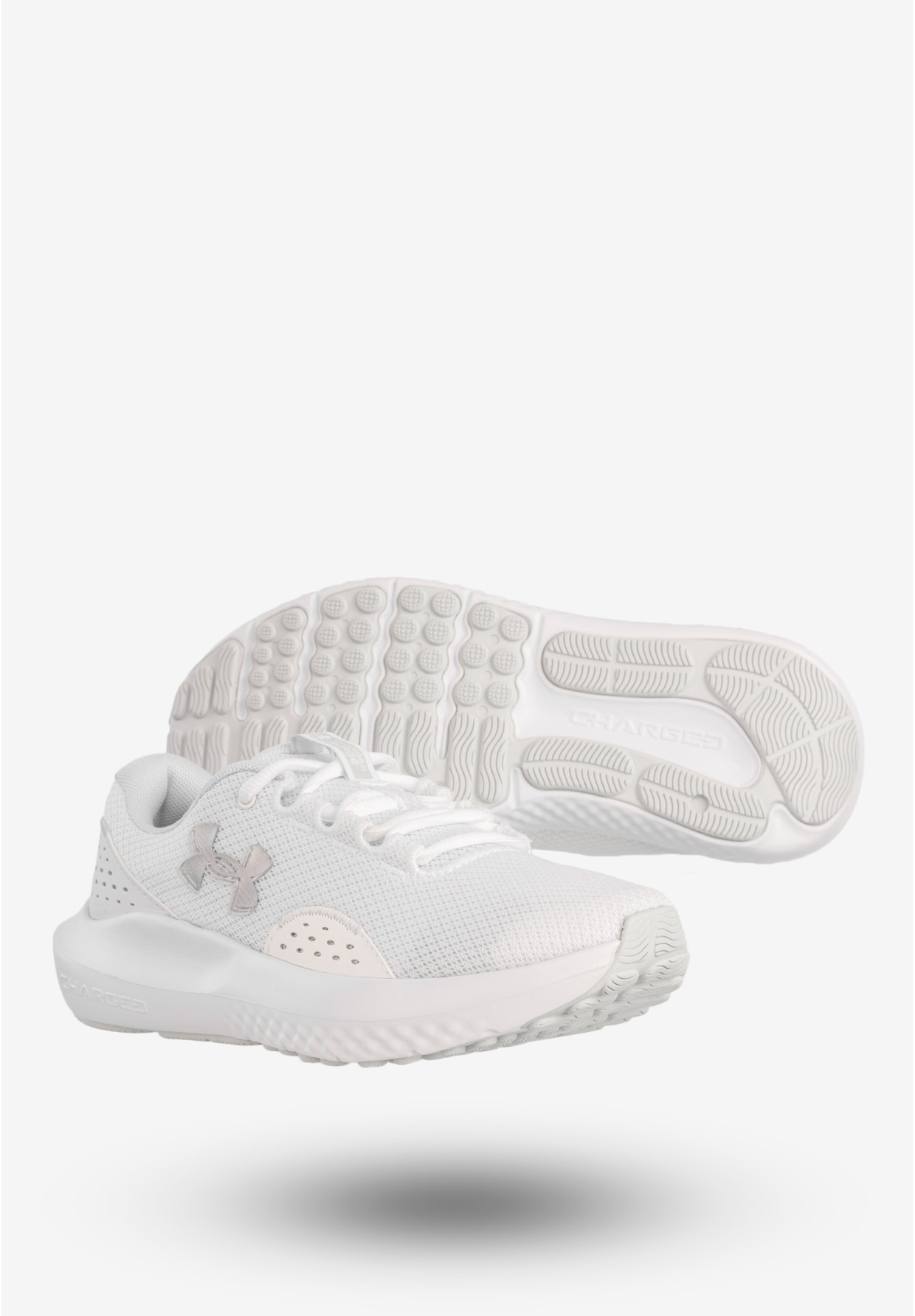 Sneakersy Damskie Under Armour Buty Sportowe Białe UA W Charged Surge 4