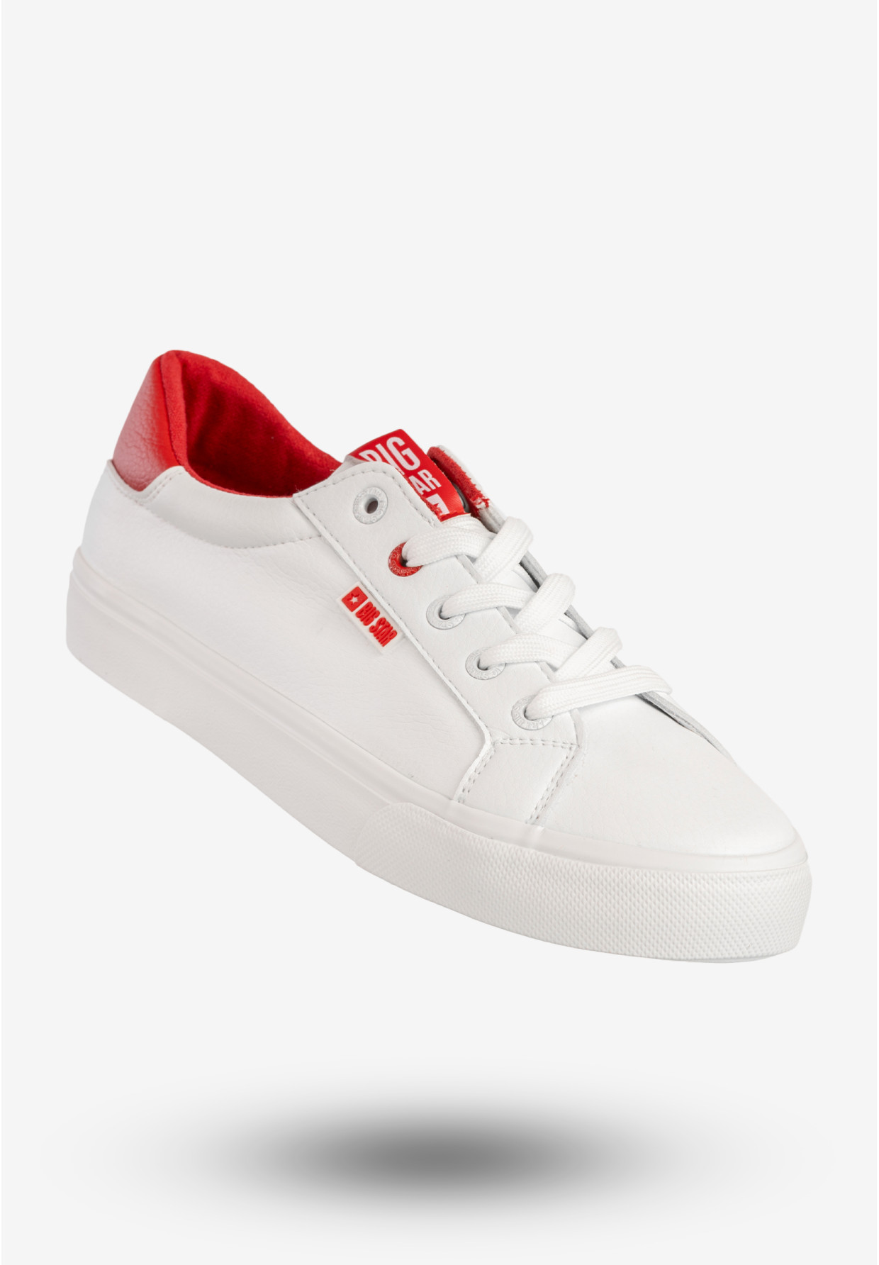 Sneakersy Damskie Big Star Ekoskóra Buty Sportowe Trampki Białe EE274311FW20