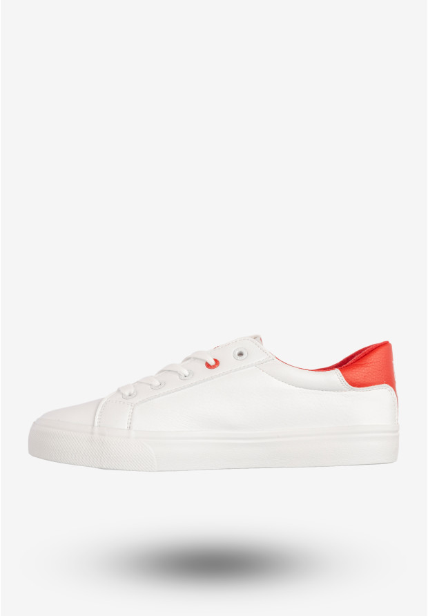 Sneakersy Damskie Big Star Ekoskóra Buty Sportowe Trampki Białe EE274311FW20