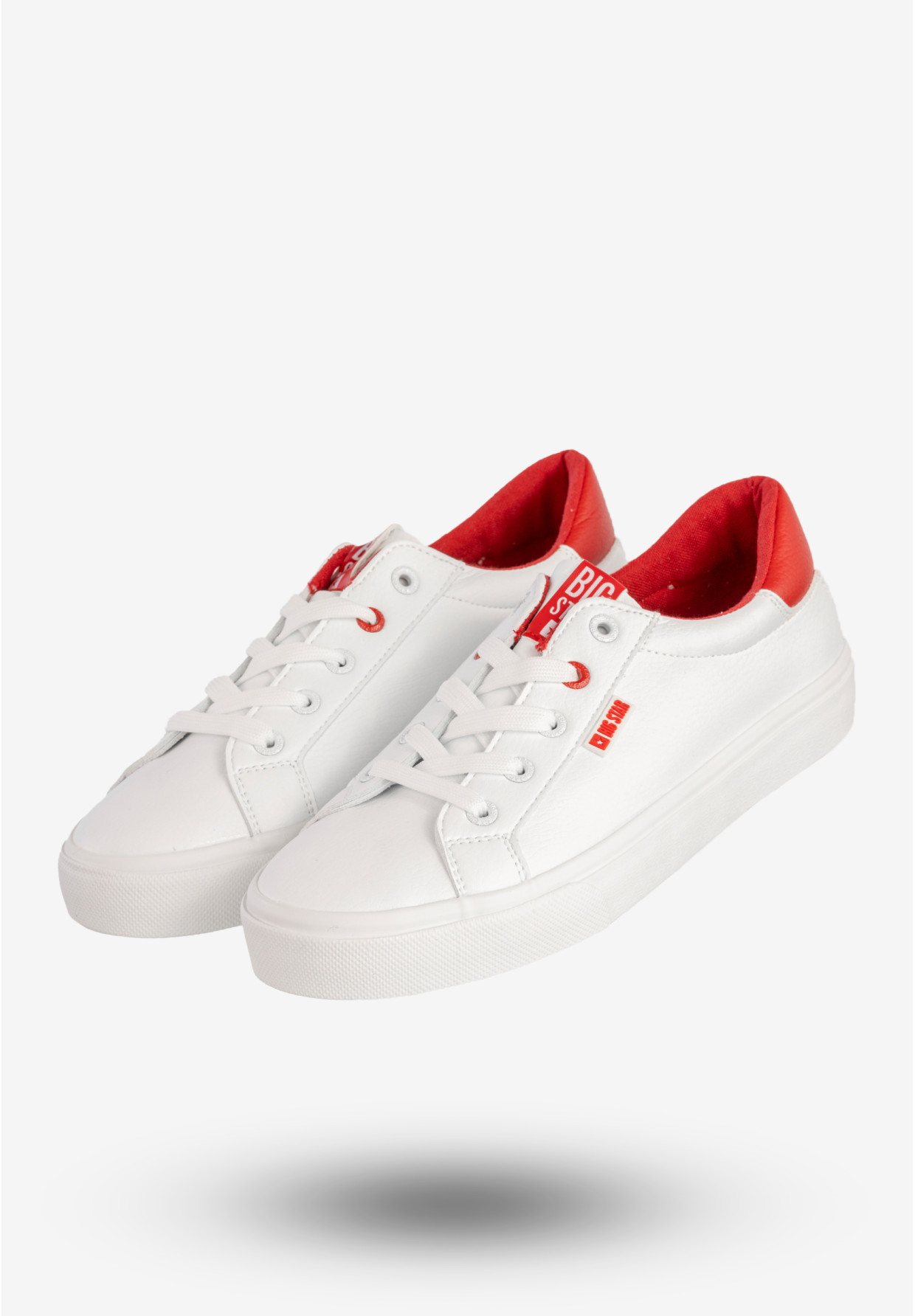 Sneakersy Damskie Big Star Ekoskóra Buty Sportowe Trampki Białe EE274311FW20